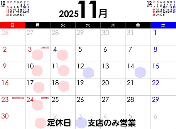 11���̒�x���̂��m�点